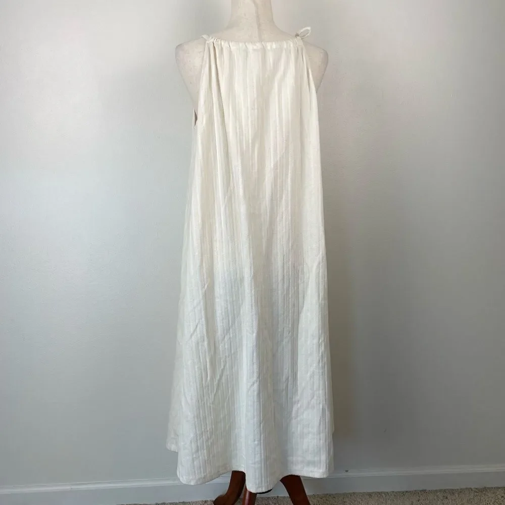 NWOT Free People Linen Blend Midi Dress Size S